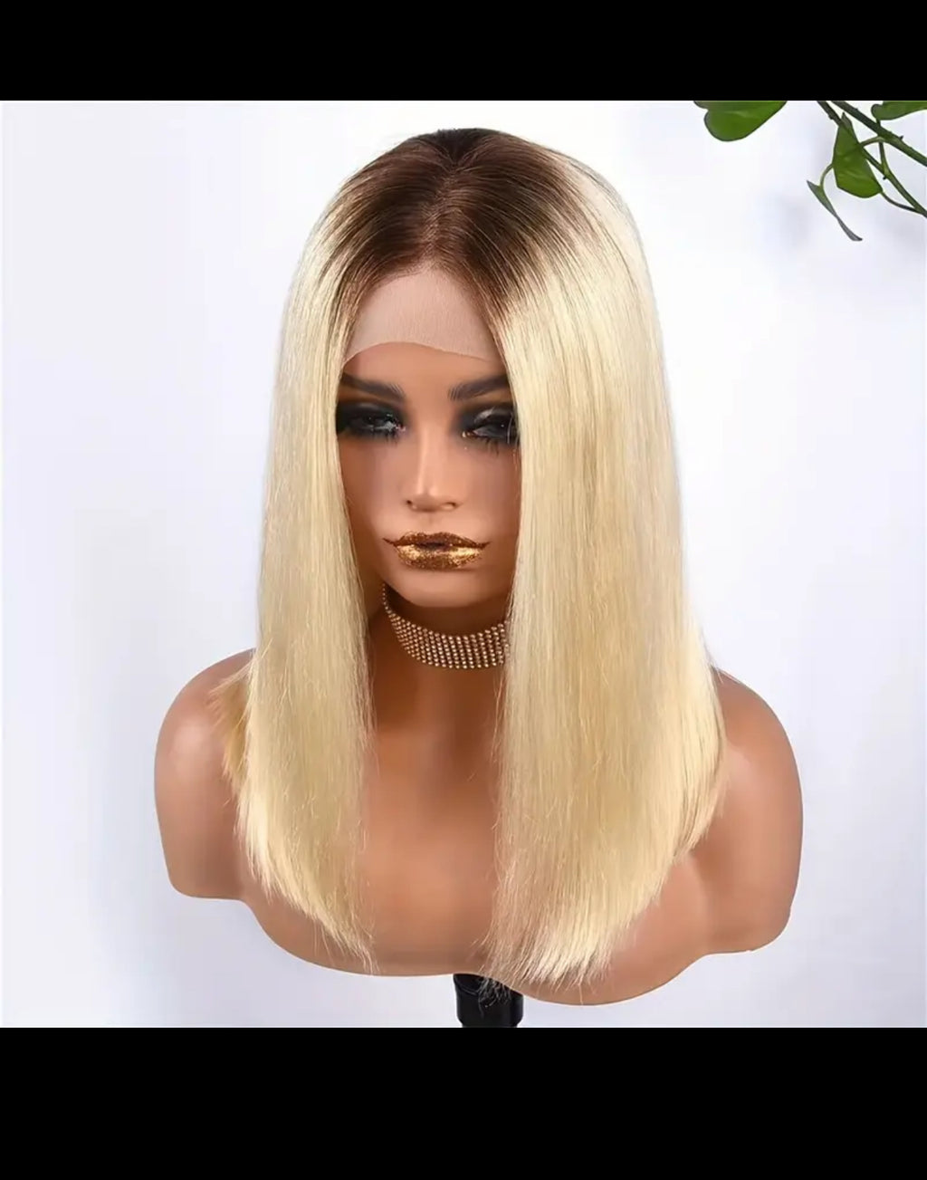 BeautyEllaHair Ombre Blonde Short Bob Wig 13x4 Lace Front Human Hair Wigs for Women 4/613 Blonde Short Bob 13X4 Lace Frontal Human Hair Wigs 150% Density