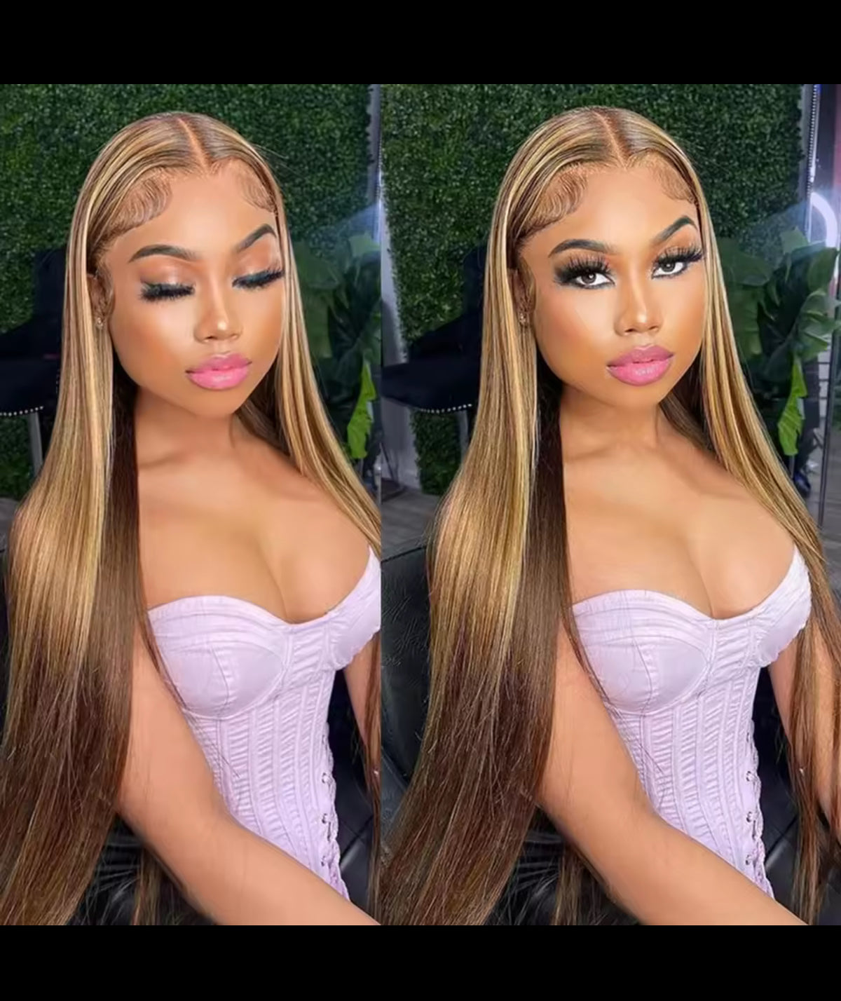 13x4 Hd Highlight Wigs Colored Lace Front Human Hair Wigs For Women Honey Blonde Straight Hd Lace Frontal Wigs Human Hair BeautyEllaHair