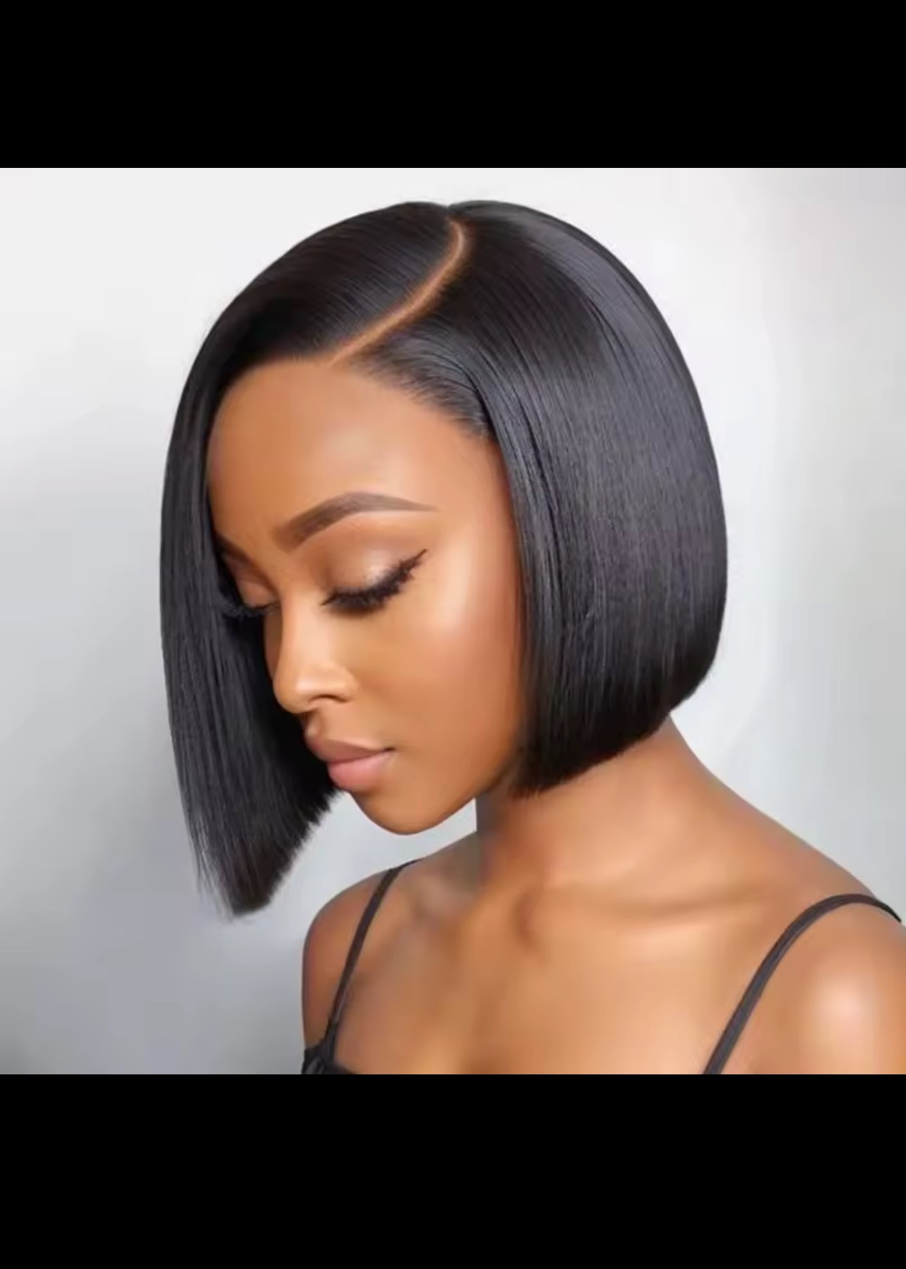 BeautyEllaHair Human Hair Bob Wig 13x4 Straight Lace Frontal 8-14 Inches Pre Plucked Hair Wigs Brazilian Remy Bone Straight Bob