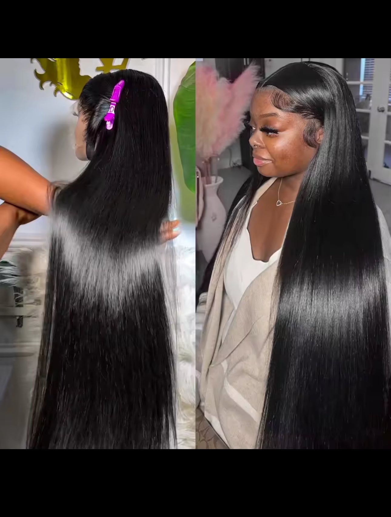 BeautyEllaHair 32 34 Inch Bone Straight Human Hair 13x6 Lace Frontal Wig Brazilian 13x4 Lace Front Human Hair Wigs For Women PrePlucked 180%