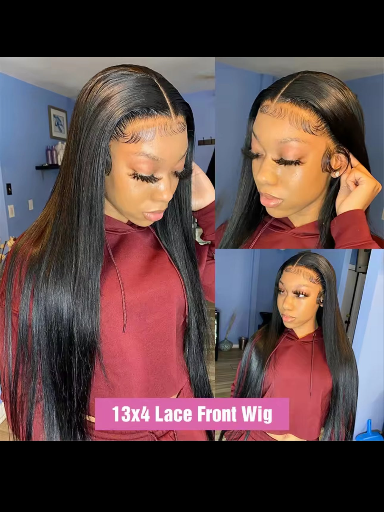 BeautyEllaHair 32 34 Inch Bone Straight Human Hair 13x6 Lace Frontal Wig Brazilian 13x4 Lace Front Human Hair Wigs For Women PrePlucked 180%