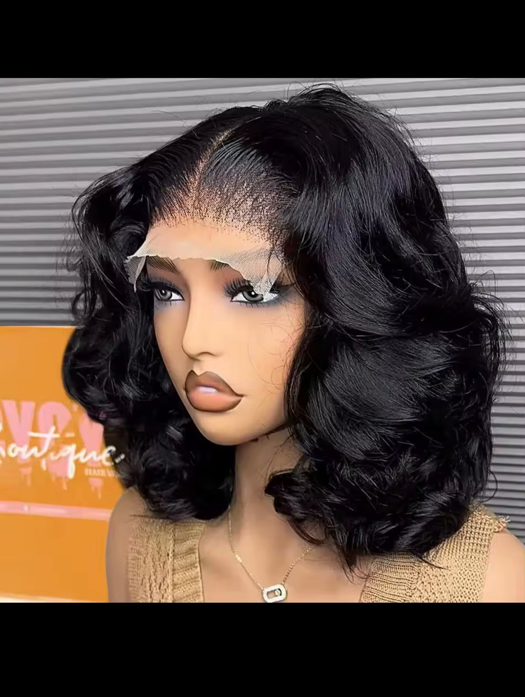 BeautyEllaHair 230% Glueless Human Hair Wavy 13x4 Transparent Lace Front Wigs For Women Body Wave Lace Frontal Wig Short Bob Wig Human Hair