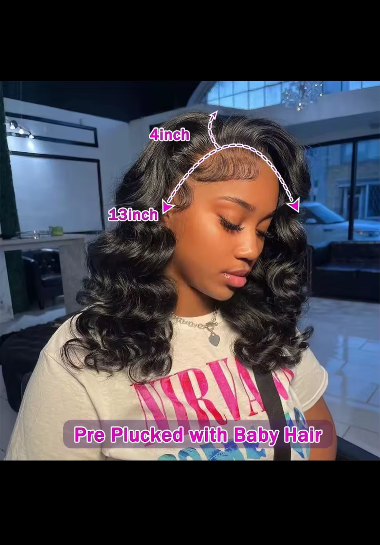 BeautyEllaHair 230% Glueless Human Hair Wavy 13x4 Transparent Lace Front Wigs For Women Body Wave Lace Frontal Wig Short Bob Wig Human Hair