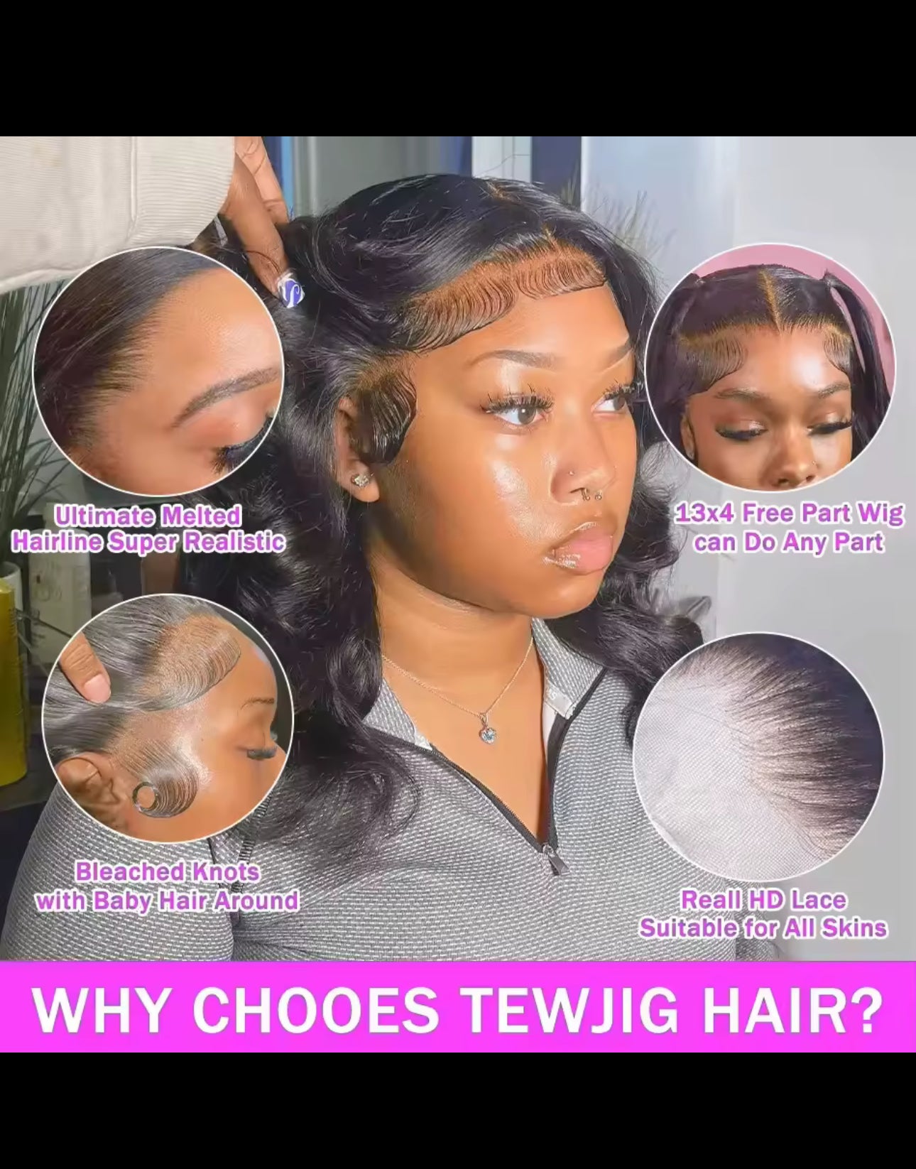 BeautyEllaHair 230% Glueless Human Hair Wavy 13x4 Transparent Lace Front Wigs For Women Body Wave Lace Frontal Wig Short Bob Wig Human Hair