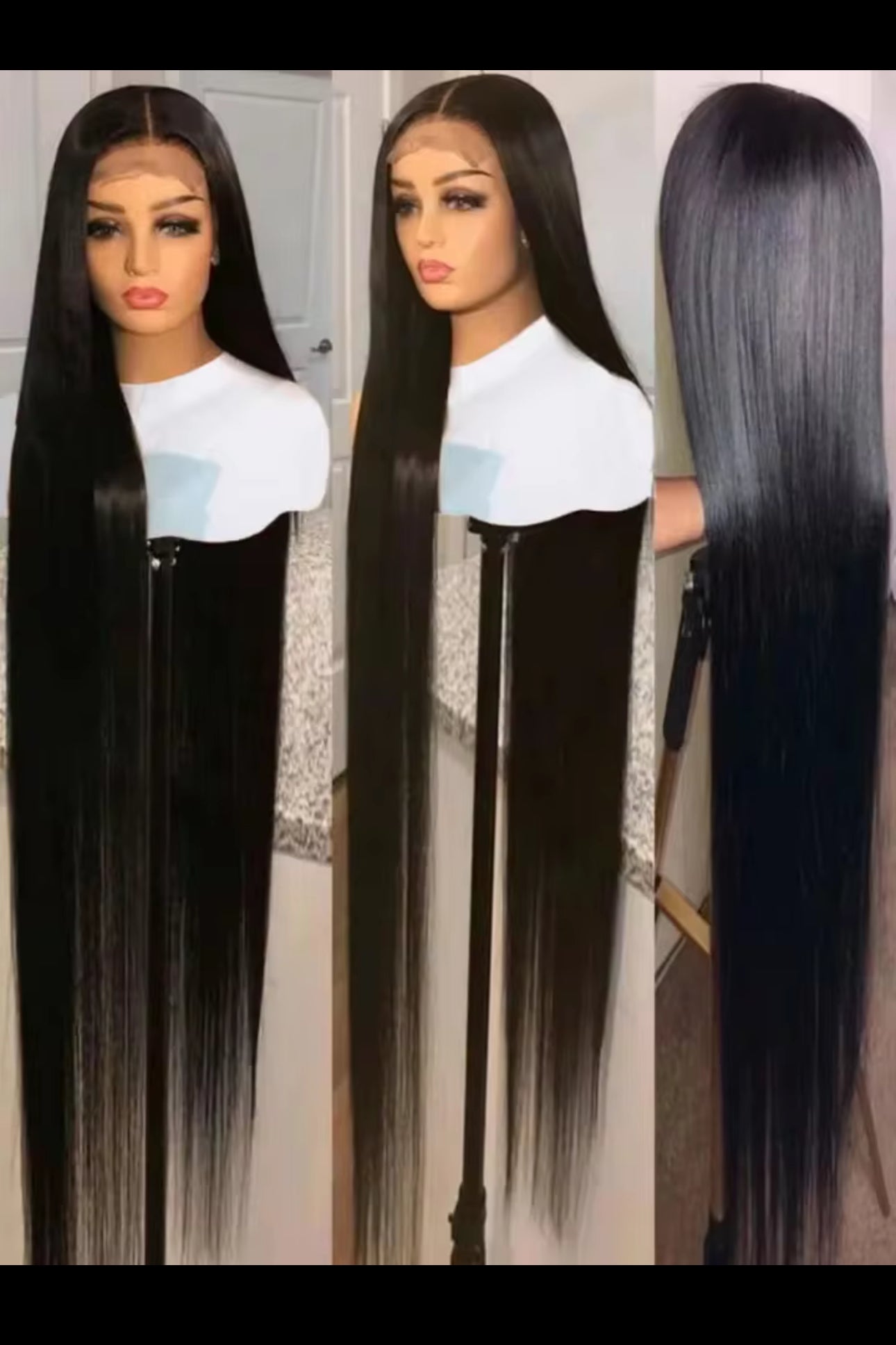 BeautyEllaHair Straight Lace Front Human Hair Wig 13x4 13X6 Transparent Lace Frontal Wig Brazilian 5x5 Closure