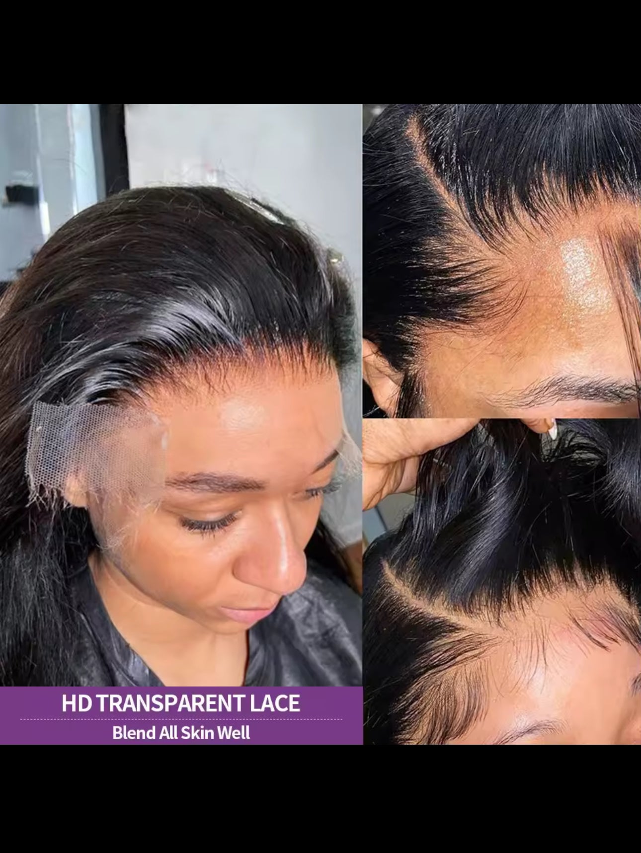 BeautyEllaHair Straight Lace Front Human Hair Wig 13x4 13X6 Transparent Lace Frontal Wig Brazilian 5x5 Closure
