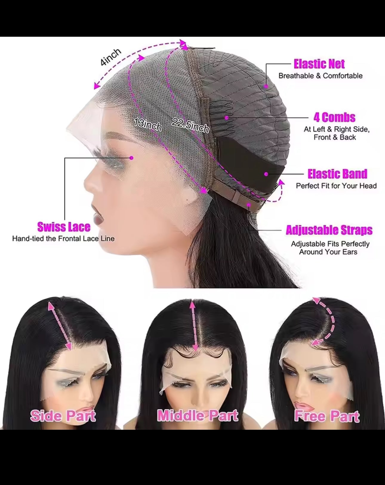 BeautyEllaHair  Sale Human Hair Bob Wig 13x4 Straight Lace Frontal 10 Inches Pre Plucked Hair Wigs Brazilian Remy Bone Straight Bob