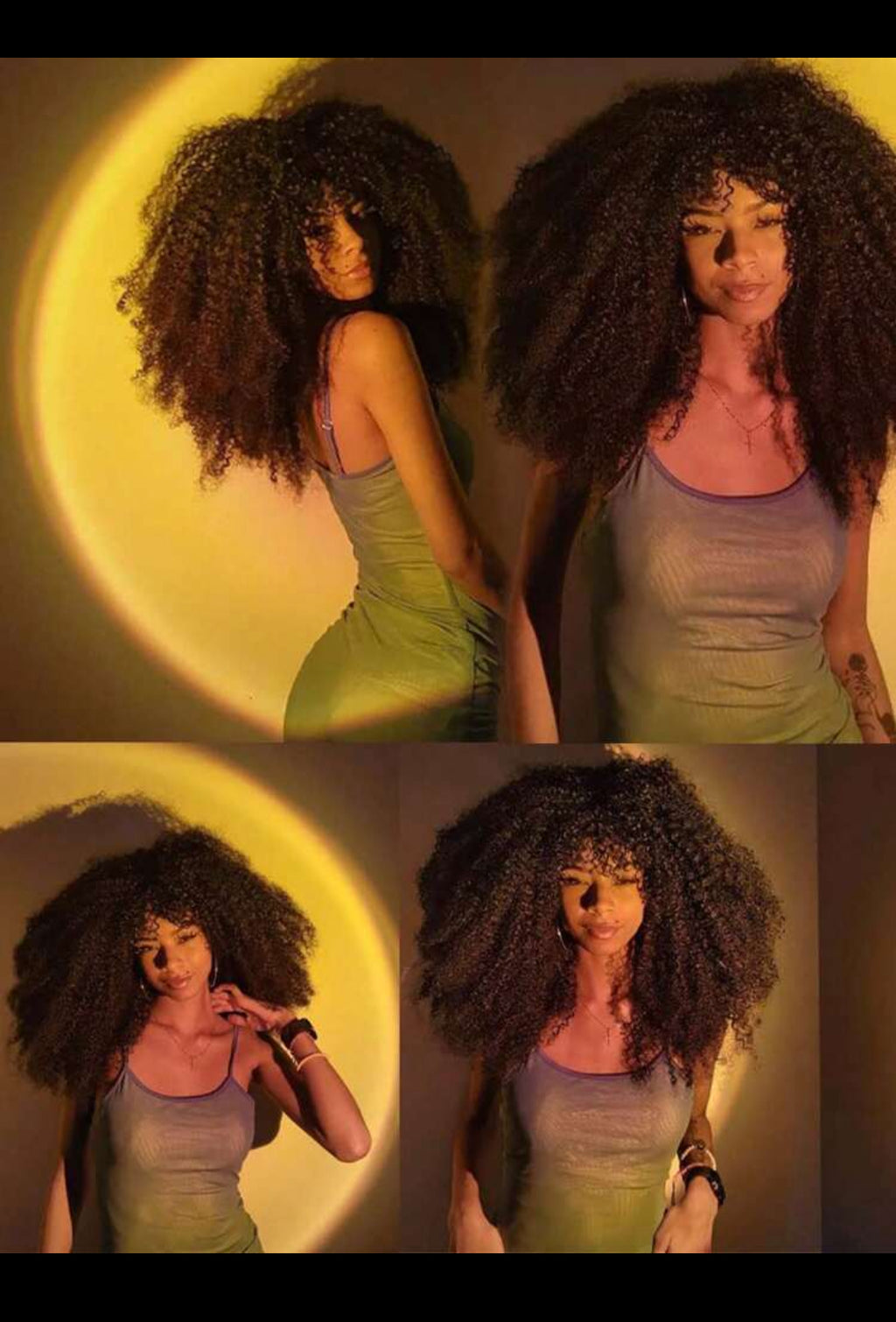 BeautyEllaHair Brown Wig Synthetic Heat Resistant Wigs Curly Wigs For Black Women Spring Curl Short Wigs With Bangs Brown 16 Inch - 12 Inch Heat Resistant Fiber Bangs Wig For Women Daily Used High Density Stylish Wigs