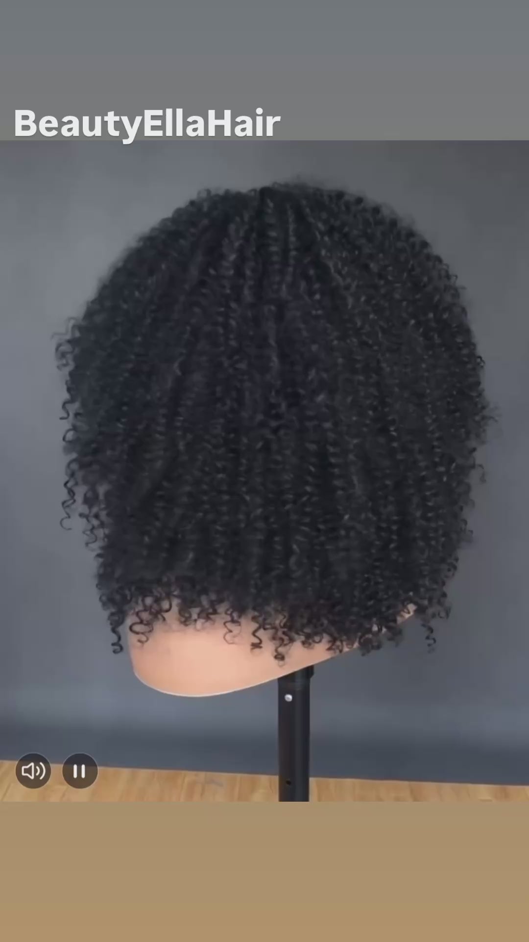 BeautyEllaHair Curly Wigs For Women Afro Bomb Curly Wig With Bangs Synthetic Fiber Glueless Long Kinky Curly Hair