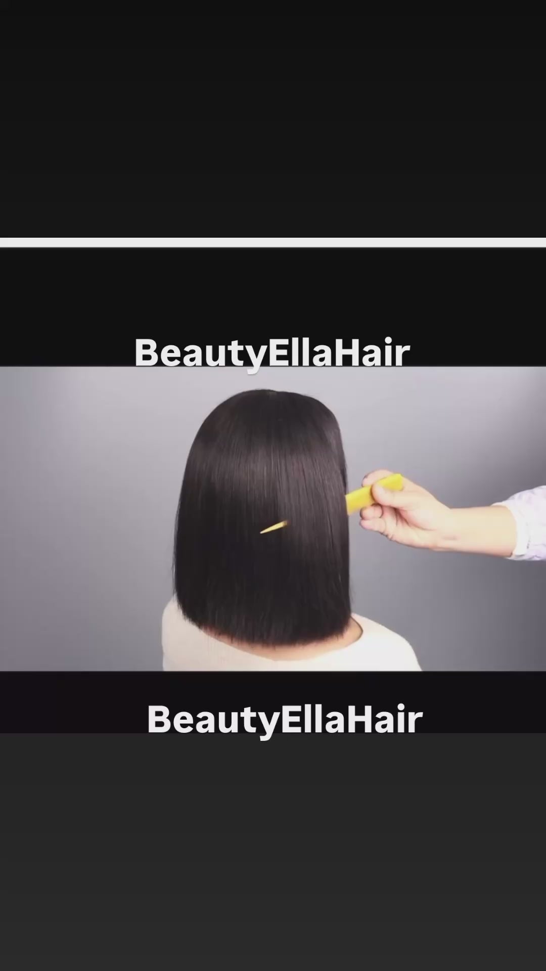 BeautyEllaHair Human Hair Bob Wig 13x4 Straight Lace Frontal 8-14 Inches Pre Plucked Hair Wigs Brazilian Remy Bone Straight Bob